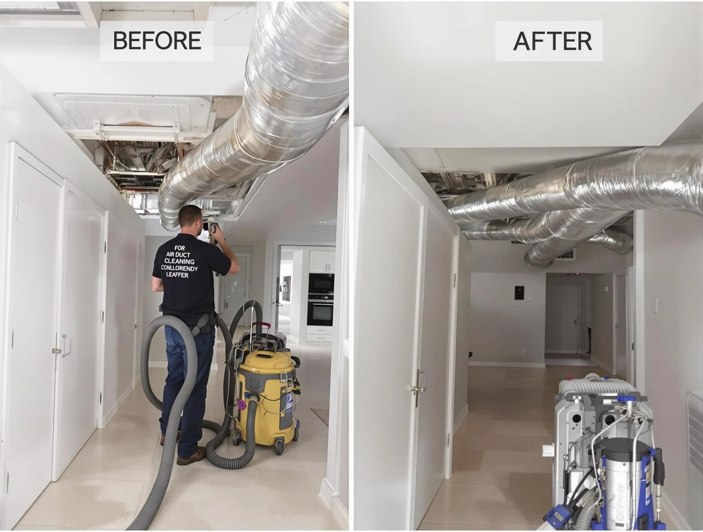 Kaysville Air Duct Cleaning professional performing thorough air duct cleaning in Kaysville
