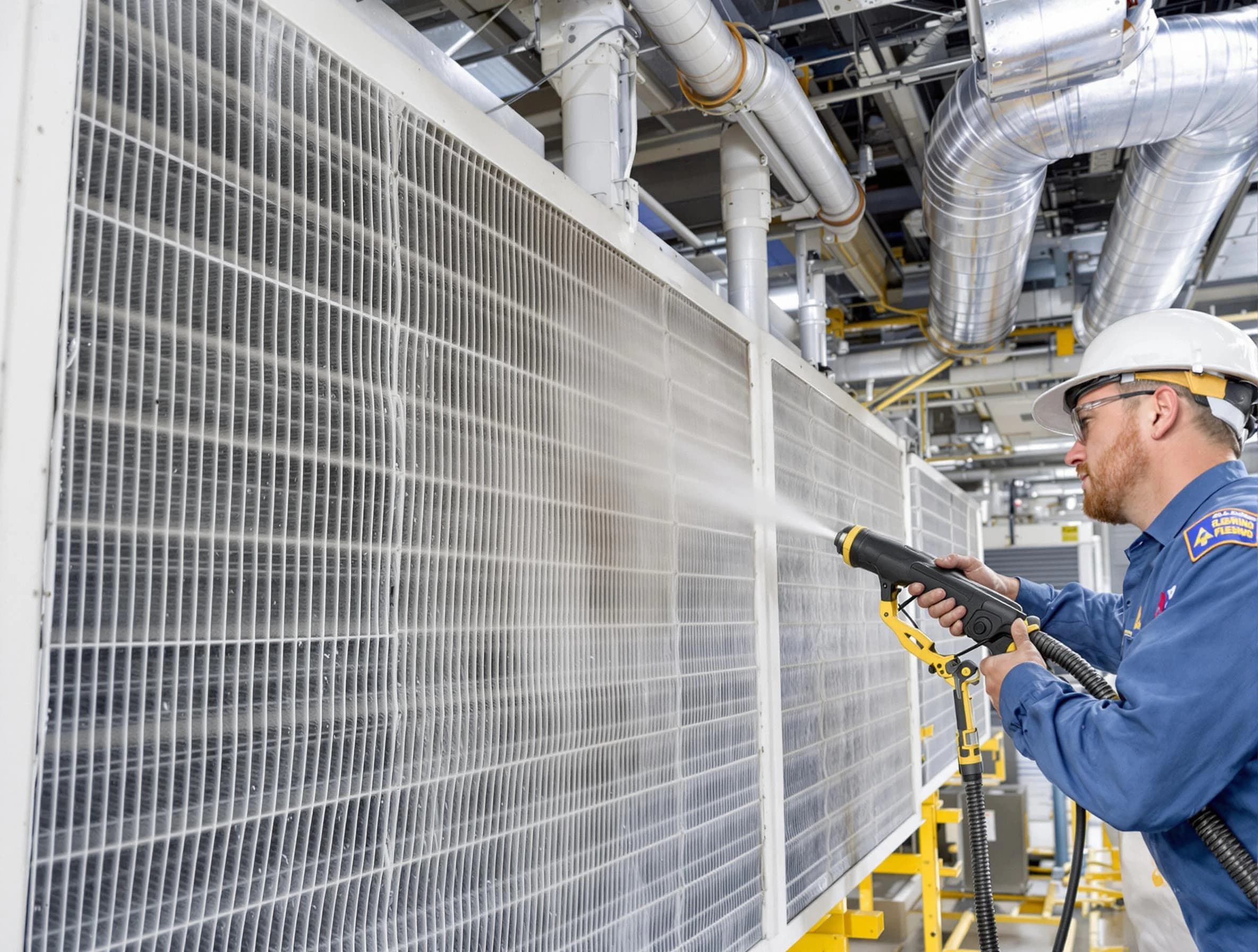 Professional commercial coil cleaning by Kaysville Air Duct Cleaning in Kaysville