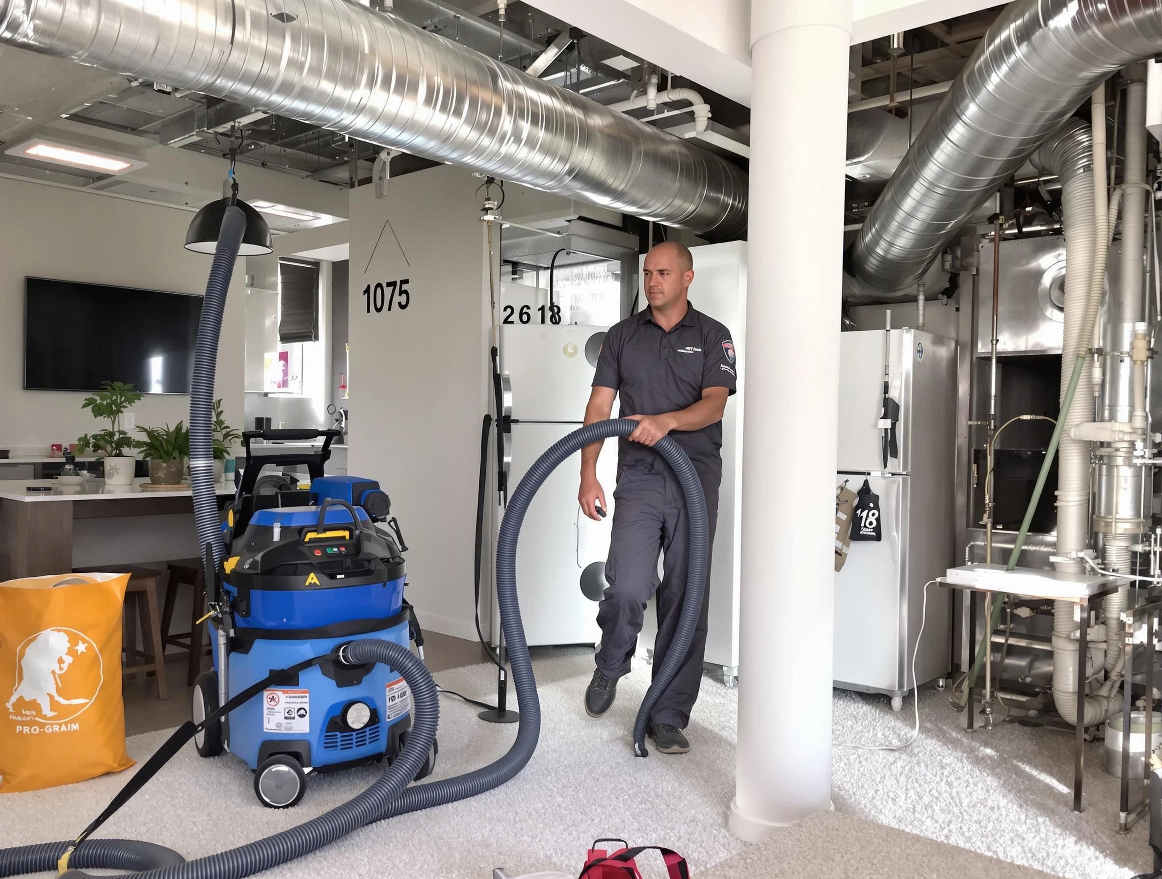 Kaysville Air Duct Cleaning expert performing detailed indoor duct cleaning for improved air quality in Kaysville