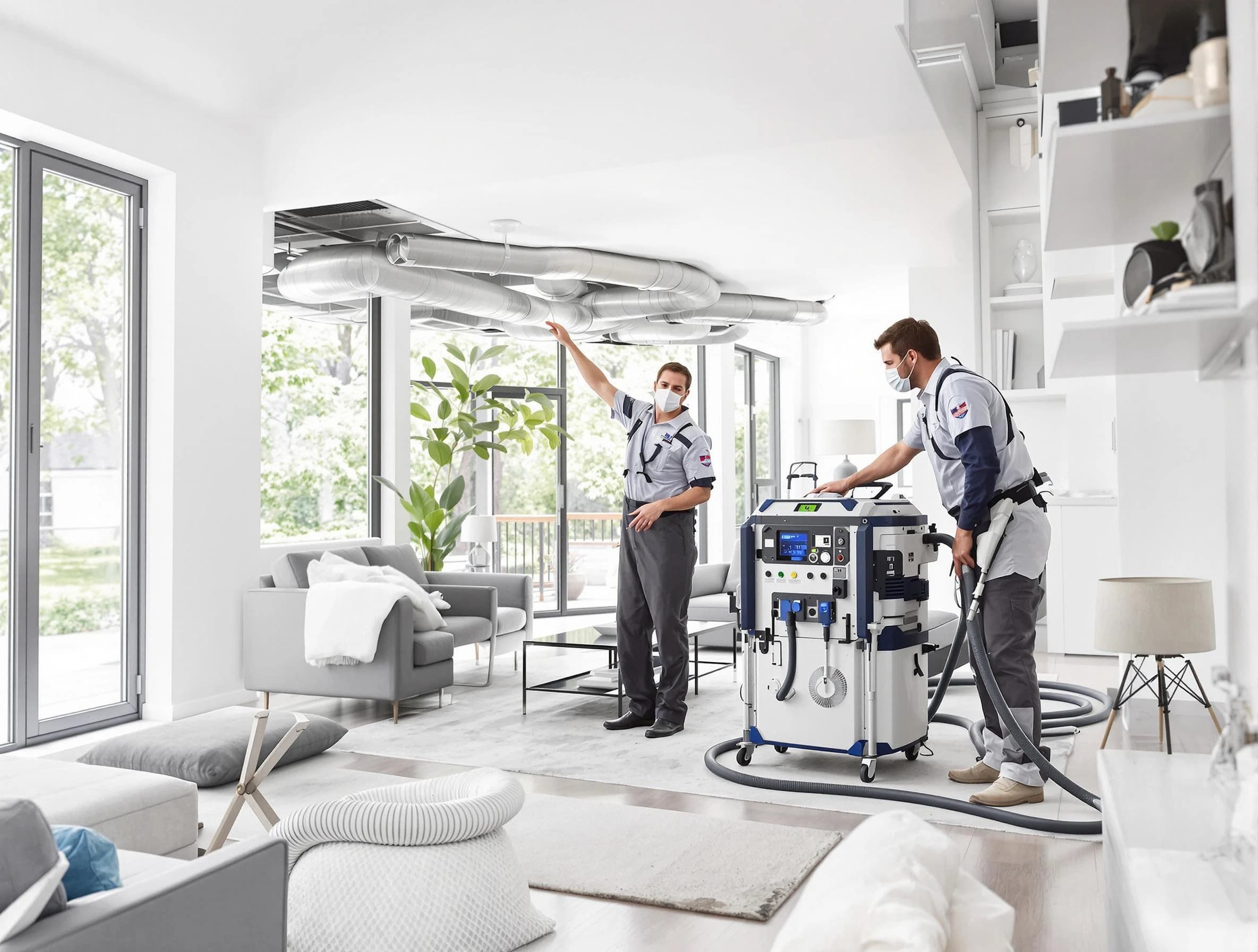 Kaysville Air Duct Cleaning professional conducting pure air duct cleaning with state-of-the-art equipment in Kaysville