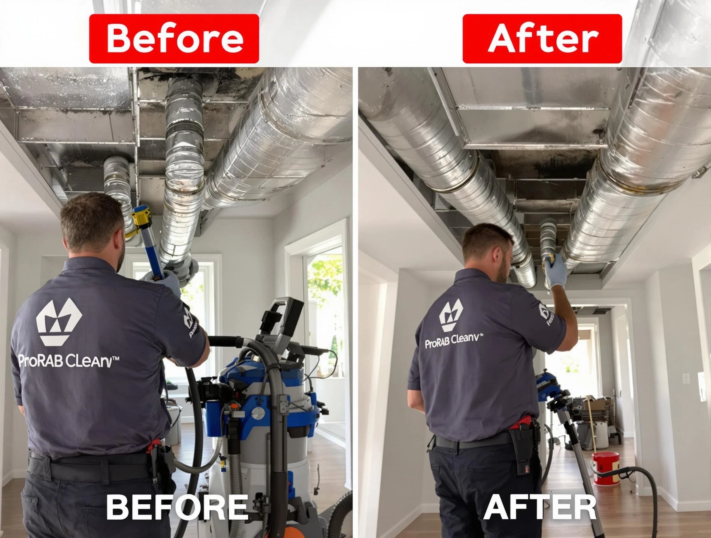Kaysville Air Duct Cleaning expert performing thorough residential duct cleaning in a Kaysville home